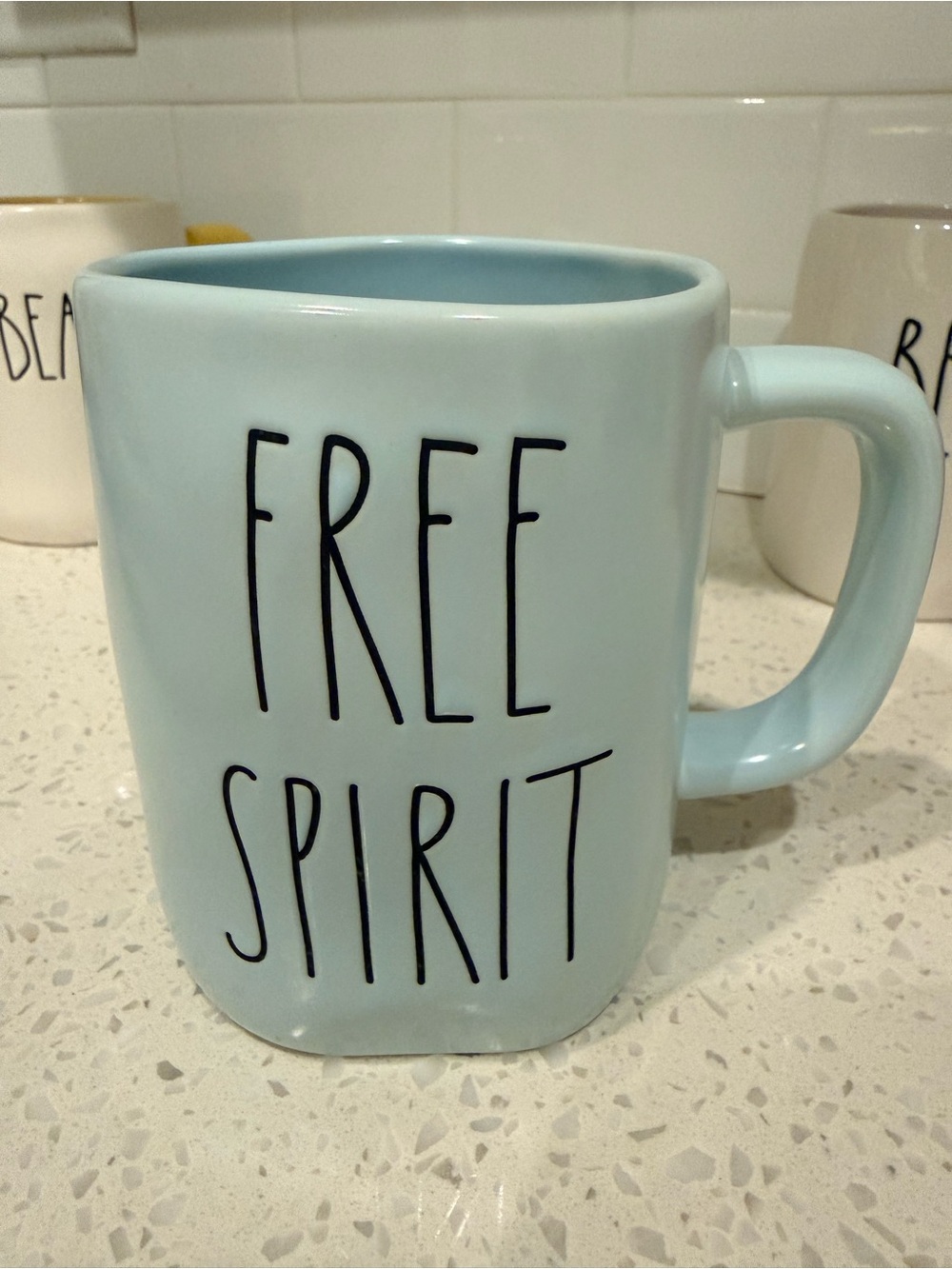Rae Dunn Light Blue Ceramic Mug